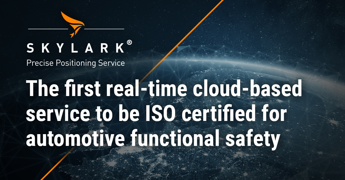 Skylark achieves ISO 26262 certification